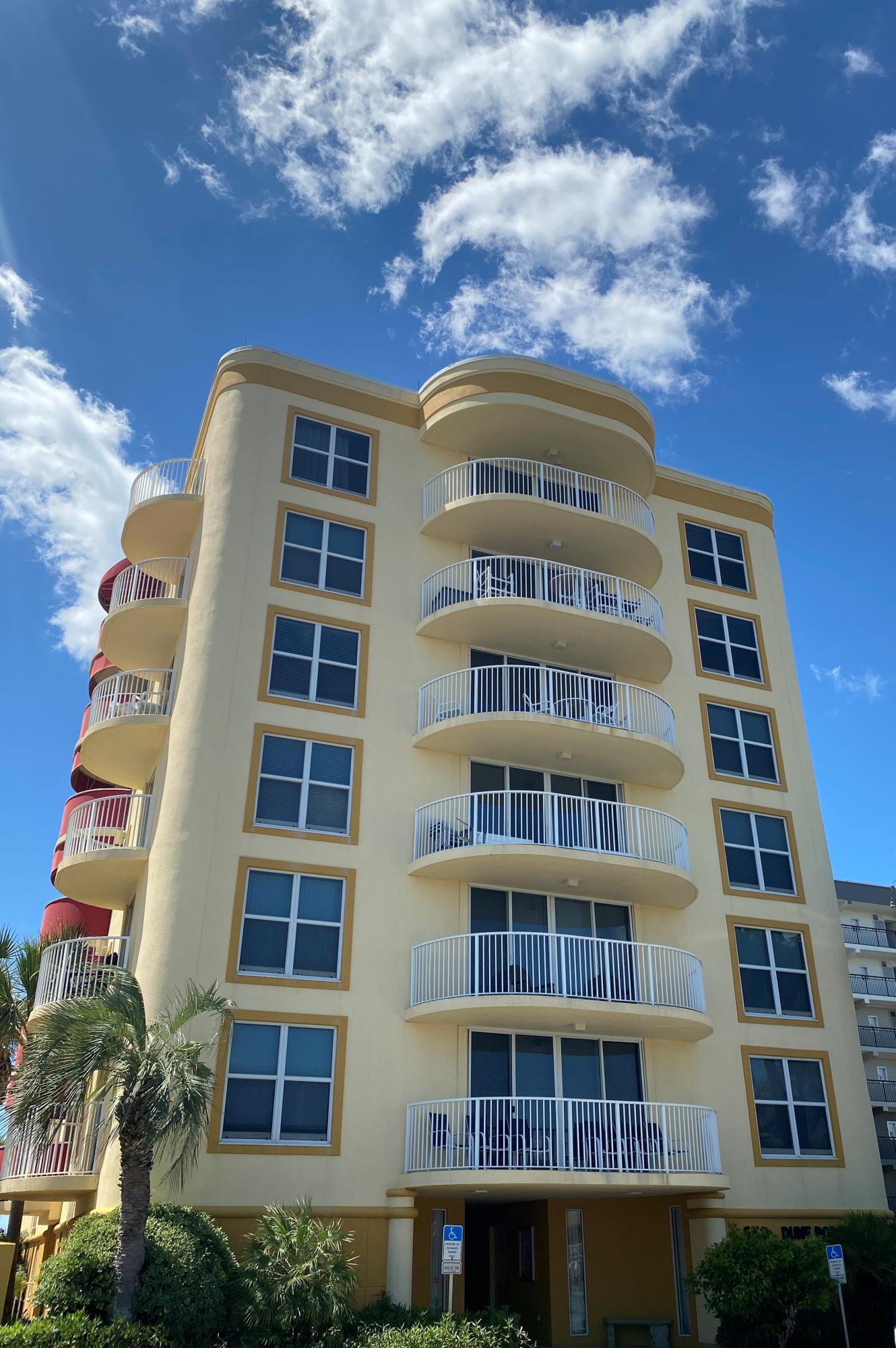 Your condo at the beach has been beautifully, freshly upgraded. This 2BR/2BA condo looks like a million bucks and features not one, but TWO balconies, one in the living area and one exclusively for the Master Bedroom. Upgrades include beautiful waterproof wood-look flooring, quartz countertops, stainless appliances, farmhouse sink, tile backsplash, furnishings, HVAC and water heater. This condo is a well maintained second home. It is not on a vacation rental program.Dune Pointe is not just near the beach, it is on the beach. With a mere 21 condos in this building, you will love the privacy! Here you will find a beachfront heated gulf front pool and boardwalk to our beautiful white sandy beaches. Great location convenient to shopping, entertainment, bars, restaurants & more!