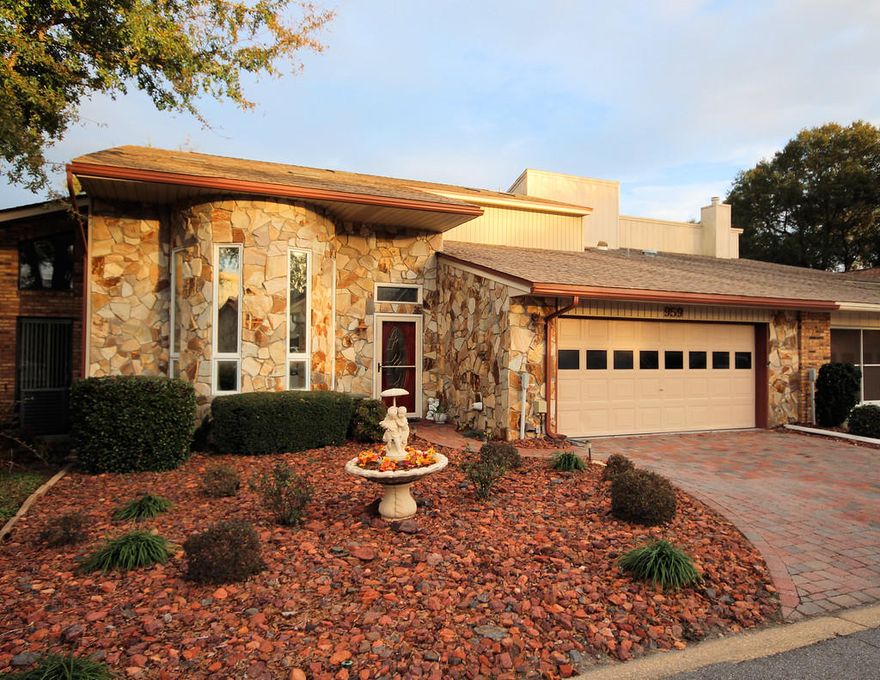 Highly sought location for those seeking convenient living. Across the street from FWB Medical Center, close to White Wilson, many physicians' offices and ancillary medical services. This Donlabrook Gardyns unit has been lovingly maintained and is in move in ready condition. Roof and skylights replaced, 2005. In the past 5 years, additional improvements include: cabinets refaced with soft close doors, quartz counters and glass cooktop added, and front door was replaced. The downstairs master suite is large and can accommodate various furniture placements.  This space also includes a walk in closet and built-in dressing table.  The adjoining master bath features a separate shower, whirlpool tub (jets inoperative) and the best of luxury items: a sauna! The  bedroom leads to a very private, covered patio (brick pavers) with views of the FWB golf course lake. This is the perfect spot for al frecso dining or morning coffee/paper. The updated kitchen is a cook's dream with ample cabinets and counter space, lazy susan, tile backsplash, 2 skylights, and wood-look flooring. This looks into a dining area which adjoins the family room.  A wall of windows overlooks the water. There's a separate dining room for more formal occasions and a very large living room (note dimensions) for entertaining guests.  The soaring ceiling (2 stories), bayed  wall and skylights provide a feeling of space and light.  A beautifully crafted staircase leads upstairs to a sitting room and 2 guest bedrooms (note dimensions of one bedroom;  there's also a balcony that overlooks the water). The Jack and Jill bath (with marble oversized tub)  makes it handy for guests.  Sellers are providing a limited home warranty (Old Republic) for buyers' peace of mind.  Hurricane shutters for the back side of the house. Dimensions for Family Room include eating area. Donlabrook Gardyns is a quiet, 2 street subdivision with no drive-thru traffic. Appraisal Sept 2016 for $260,000.  Make an appointment to view this outstanding property today!