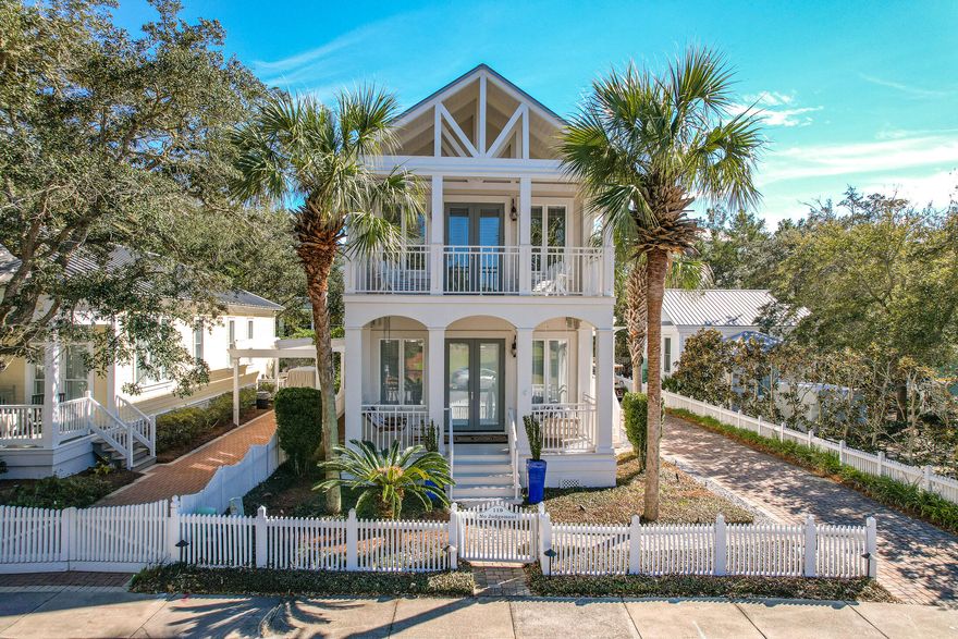 Opportunity to own in the Most Desirable Waterfront Gated Community in Panama City Beach. Includes 3900'+ of sugar white sand beaches. This home would be a wonderful full time residence or an incredible rental property. The home features 3 Master Bedrooms and 3.5 Baths. Plenty of closet space. Owners lockout provided. Gorgeous Hardwood floors compliment the Beautiful Interior. 2 Brand New AC units. Tankless Water Heater 2021. Golf Cart Included! This lot has space for a guest or carriage house. The amazing location is across the street from Bellview Park, Westside Swimming & Kiddie Pool, Tennis Courts, Basketball Court Playground. Dining and shopping are offered in Carillon or just 2 minutes away to Scenic 30A and only 10 minutes  from Pier Park. BUYER TO VERIFY ALL IMPORTANT INFORMATION
