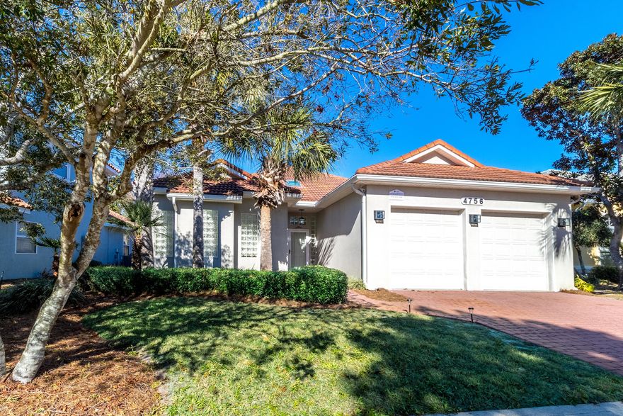 Revel in this quintessential home located a block from the beach in the exclusive and highly sought after neighborhood of Destiny East. This immaculately maintained 4 bedroom, 5 bath home features an outdoor bathroom with shower next to the pool, an outdoor kitchen area, heated pool, and two car garage. Create amazing memories by the pool and throughout this remarkable home. Brand new stainless steel appliances, custom cabinets, and granite are just a few features of the recently renovated kitchen. Enjoy an open concept throughout with a split bedroom floor plan allowing for privacy! This home is the least expensive four bedroom on the market in Destiny East and will NOT last long. Sweet Destiny is currently a vacation rental with rental history in excess of $62K+. Whether a primary