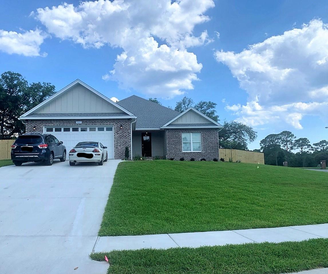 Beautiful New Construction in Swift Creek Plantation. Southern touches throughout with Mud room area, ship lap, open concpet, 4 bedrooms/3 full baths split bedroom layout. 2 car garage, corner lot all with a great location - easy access to bases, beaches, mid-bay bridge & bypass, great schools.