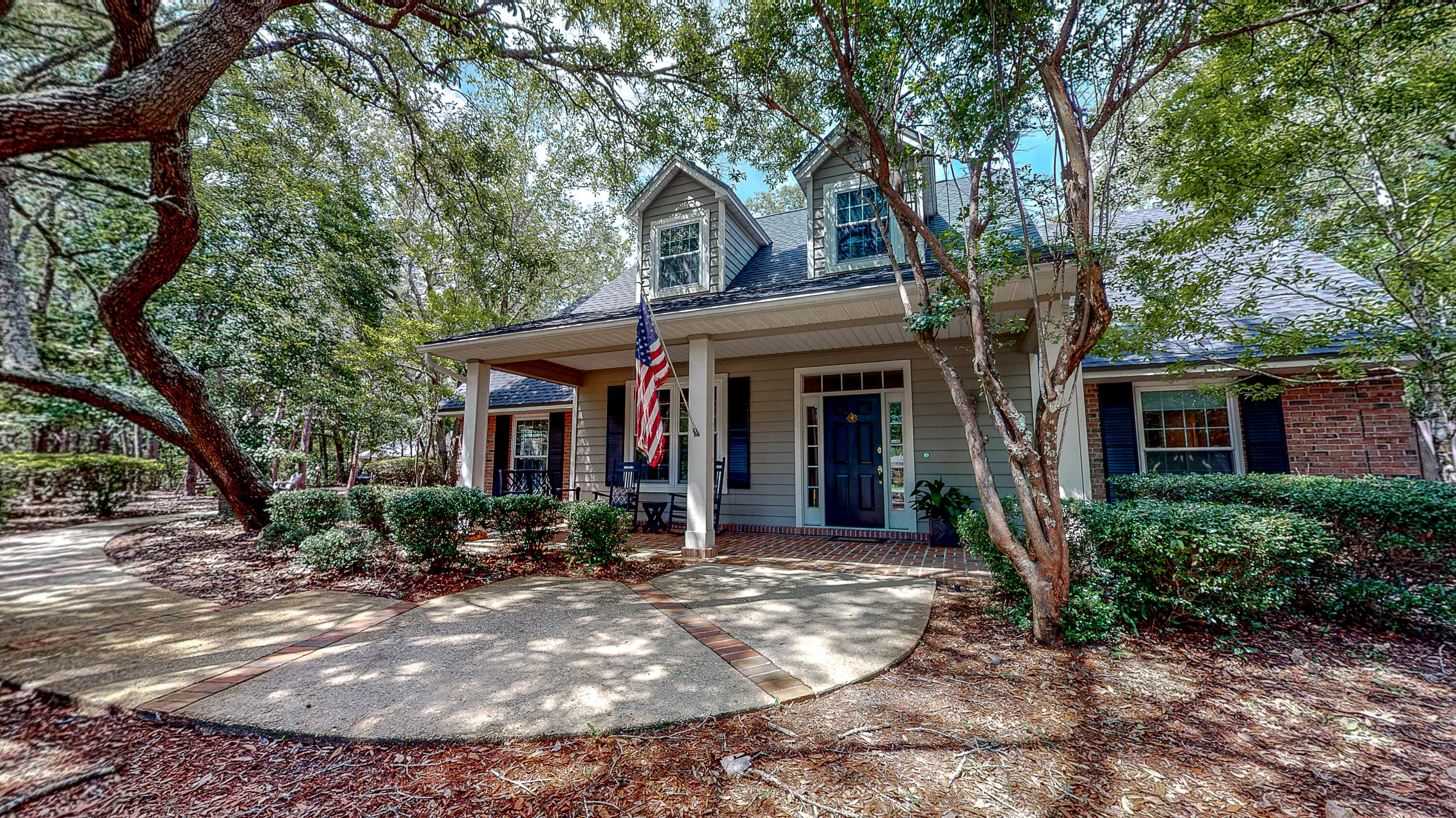 Southern charm and gracious living describe this one-owner custom home located on an estate sized lot in Bluewater Bay. A front porch made for using welcomes you on entering. Spacious rooms and well defined, thoughtful spaces make way for truly comfortable living and entertaining. Plenty of room for gathering or quieting away inside or out. The impeccably maintained home has been tastefully updated throughout the years. The pool side master suite and additional bedroom and full bath are located on first level. You'll find a loft, three bedrooms, full bath and large storage room on the second level. Sister/brother bedrooms share a common main entrance and large walk-in closet. A spacious sunny utility room for organizing, laundry, storage is accessible from kitchen and garage. please see