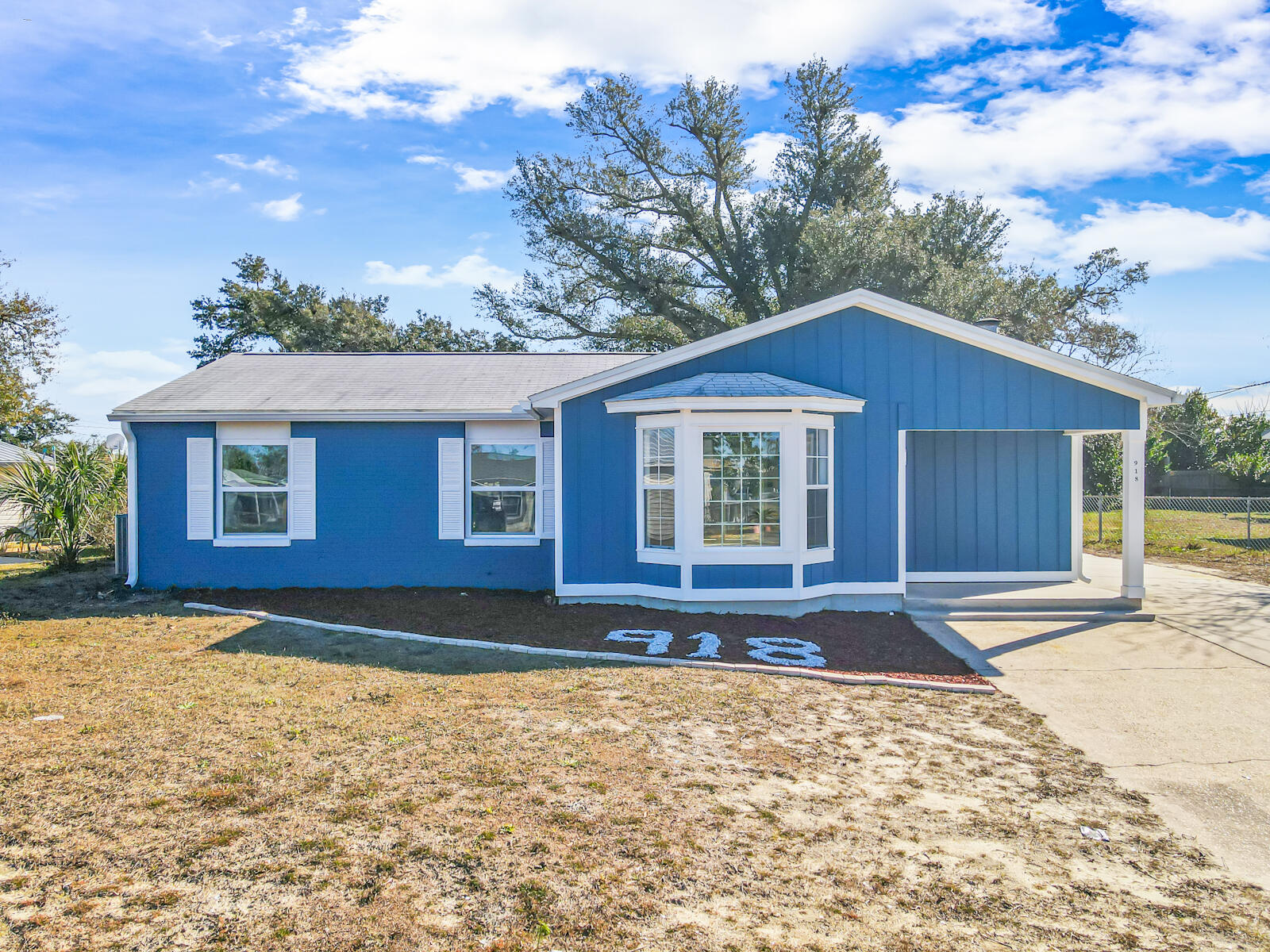 What better way to kick start your new year than to have your family in an amazing fully remodeled 4br/2bath home that has pristine finishes. Located in the heart of Panama City with a 25 minute drive to the beach, this home is perfect for a family who wants to be away from the day-to-day activities but also loves their beach time with the family. The home features brand-new stainless-steel stove and dishwasher, high quality LVP flooring, built in fireplace with shiplap framing and bookshelves, nice open foyer, big vein tiled master bath with that black and white tone to give it that modern feel, fairly new water heater and ac unit, and a 3-year roof. It also has a nice yard space to fit a camper or boat on the side. This is a perfect starter home to fit your budget!
