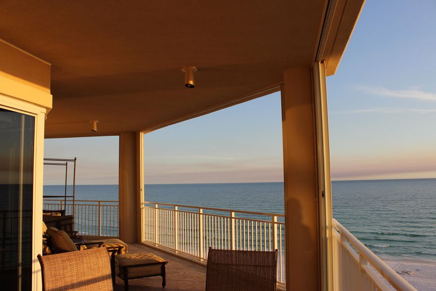 THIS IS THE MOST DESIRABLE UNIT IN GRAND DUNES. CLOSEST TO THE BEACH, LARGE BALCONY, AND ON THE FIFTH FLOOR - NOT TOO HIGH, NOT TOO LOW. 4 bedroom unit, 5th floor, gulf views east, south, and west, directly above pool and beach, hardwood and travertine floors throughout, wet bar, bonus room, laundry room, huge balcony, accordion storm shutters, possibly the most beautiful apartment and location in northwest Florida. It is fully furnished and most furnishings will convey with the unit.