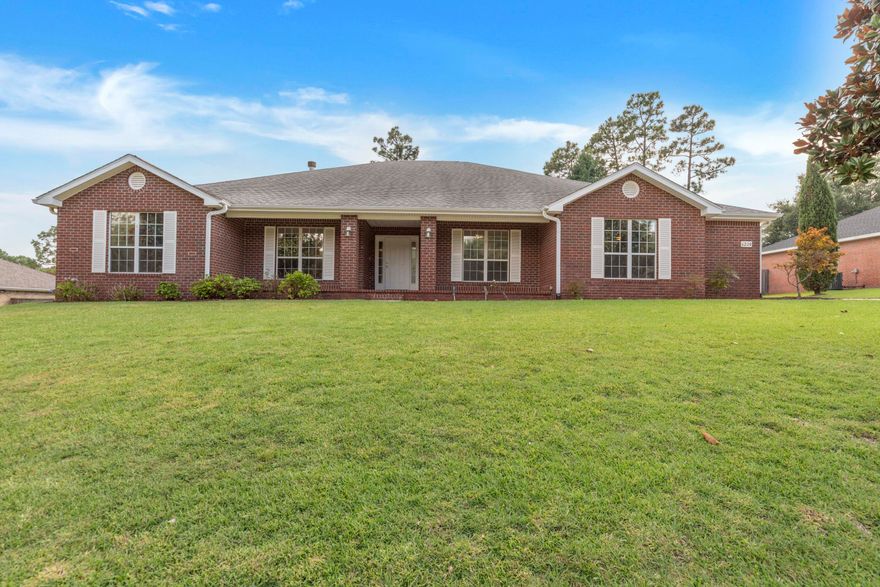 Welcome to this spacious 4 bedroom, 3 bathroom home in the Silver oaks subdivision. With over 3000 sqft of living space, this house offers plenty of room to spread out and relax. The split floor plan provides privacy, while the master suite features His and Hers Closets and a luxurious whirlpool tub. The kitchen boasts stainless steel appliances, an island for extra prep space, and LVP flooring throughout the main living areas and carpet in all bedrooms. Enjoy the outdoors in the fenced backyard or on the screened back patio. Plus, take advantage of the community pool for some fun in the sun. Don't miss out on this amazing opportunity - this home is available now!***Carpet in bedrooms is darker than photos***
