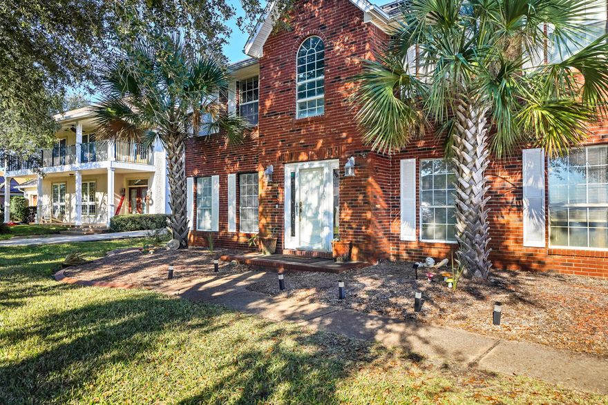 New Roof, New Flooring and Newer AC with a WATER VIEW and DEEDED BEACH ACCESS!! Look no further! This two story, spacious home is located in the highly coveted and perfectly located Emerald Pointe neighborhood. The bottom floor offers not one, but three separate living spaces with wood grain and slate flooring, that could also be used for office space. The large kitchen has stainless steel appliances, stone countertops, and plenty of cabinets. The master suite has plenty of space and the master bath has marble tile. The back deck offers views of the Santa Rosa Sound, as well as views from the front yard. The solar panels offer low energy bills and will be paid off at closing. Seller willing to offer buydown and also consider seller financing.