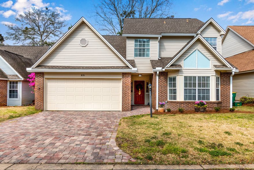 Fabulous in Fairway Lakes! Welcome to this beautifully updated 4 bedroom, 2.5 bath home in the heart of Bluewater Bay - close to tennis, golf, pickle ball, community pools, marina, and more! The updated paver driveway welcomes you in from the quiet residential neighborhood of Fairway Lakes and as you step inside, you'll find an open concept floor plan with soaring family room ceilings, GORGEOUS updated kitchen, dining space, fireplace, and neutral paint. Downstairs is a half bath tucked below the stairs and the primary suit features a large bay window, new ceiling fan, and ensuite with dual vanities, tiled shower, and walk in closet! The fully renovated kitchen boasts a large island with storage, granite counters, new cabinets, tumbled stone backsplash, and stainless appliances. CLICK MORE Through the sliding door off the dining room you'll love the screened porch for relaxing with your morning coffee that leads to the fully fenced and shaded backyard with mature trees, garden beds, and room for pets and kids to play! Upstairs, find 3 additional bedrooms with ample closet space, great natural light, and a full bath with tub/shower combination. Zoned for Bluewater Elementary, Ruckel or Destin Middle, and Niceville High School this wonderful home is only a few minute drive over the mid-bay bridge to all that the Emerald Coast has to offer! Roof 2015, HVAC 2015, WH 2022, active termite bond with Southland Pest, Old Survey available, Washer/Dryer convey, Fireplace cleaned 2022, Back Gutters 2020, Fence 2019