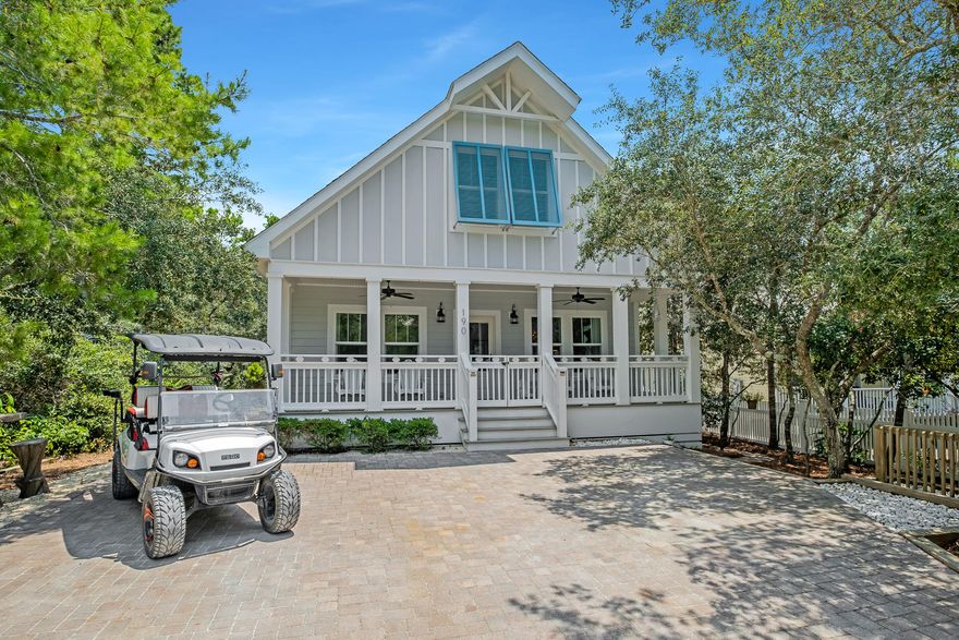Perfectly positioned South of 30A, this quintessential beach house resides in Seagrove Beach minutes away from the white sugar sand beaches and all of the iconic town centers found along 30A. Constructed in 2015, the like-new residence encompasses over 2,100 square feet of thoughtfully designed living space spanning two levels. Upon initial approach, the deep front porch leads into the living and dining areas adorned with shiplap accents, beamed ceilings, and oak flooring. The coastal flair is carried through the Chef's kitchen complete with a luxury appliance suite, ample cabinetry, and a built-in nugget ice maker. Synonymous with relaxation, the backyard oasis with heated pool is bordered with lush vegetation and towering bamboo providing the utmost privacy. Overflowing with natural light, the oversized first-floor main suite boasts a shiplap accent wall and ensuite with antiqued vanity, water closet, custom tiled shower, soaking tub, and large walk-in closet. An additional bedroom, full bathroom, laundry room, and mudroom are also found on the first level. 

Currently configured as a bunk area with sleeping accommodations for four, the second level common area provides access to the two additional bedrooms and bathroom suite with dual sink and water closet configuration.

Poised less than 0.3 miles away, the nearby Eastern Lake Neighborhood Beach Access overlooks the rare Coastal Dune Lake while providing beachgoers with amenities like a wash-off station, bike rack, and parking accommodations. The pristine condition and turn-key configuration coupled with the impressive rental potential make 190 Dalton Drive a compelling opportunity for investors and full-time residents alike. Inquire today to start living the coastal lifestyle you deserve.