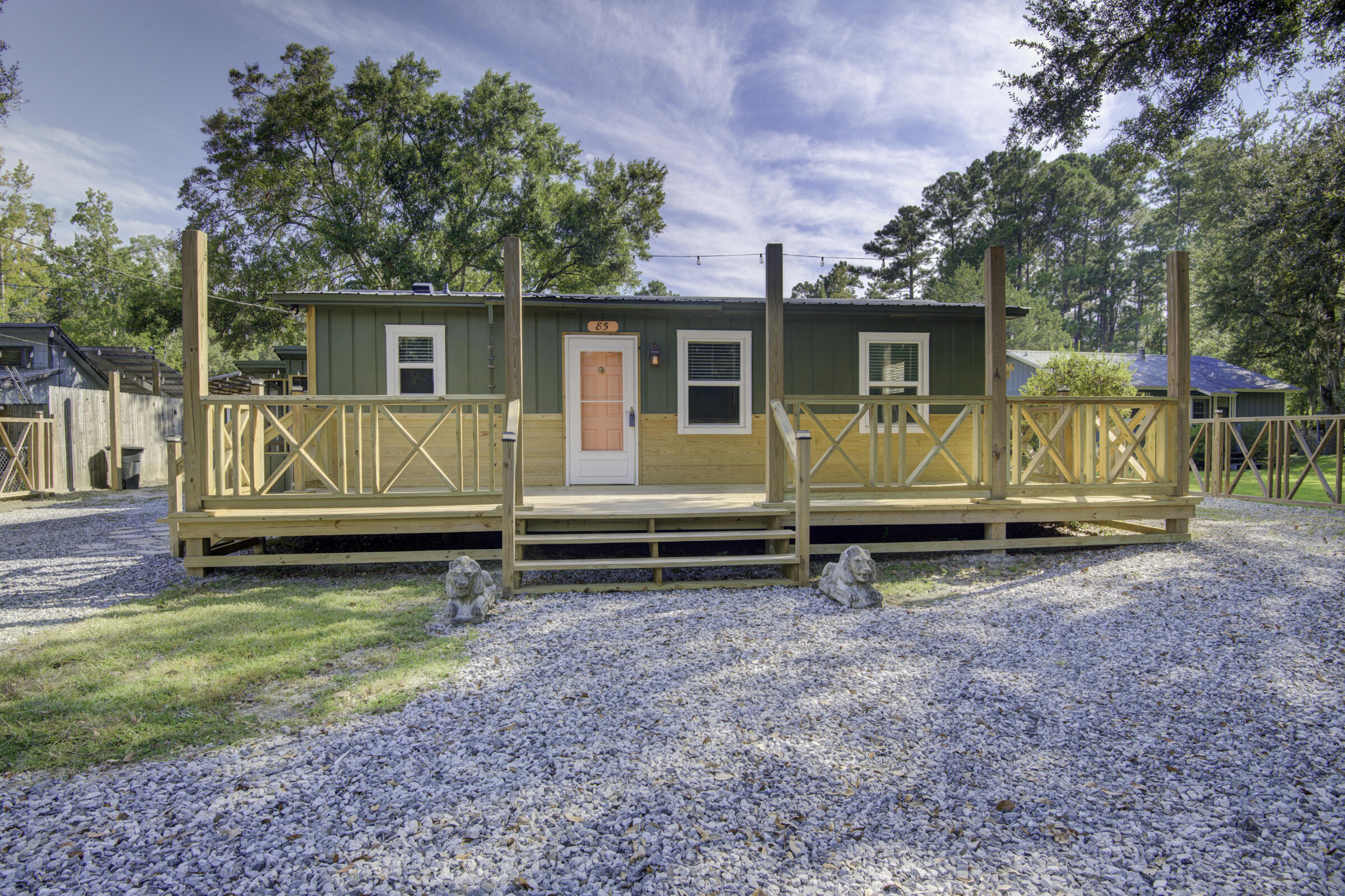Fully Renovated Waterfront Country Retreat ideal for homestead, retreat, or year round rental property. Discover the perfect blend of rustic charm and modern convenience in this beautifully renovated 2-bedroom, 1-bath home nestled on a tranquil canal. Set on .215 acres, this property is a haven for nature lovers, hobby farmers, and outdoor enthusiasts alike. Inside, enjoy a fresh interior with new LVP flooring, updated fixtures, and a cozy open-concept layout that invites relaxation. The kitchen offers ample space, natural light and views of the canal, while both bedrooms provide serene views of the surrounding landscape. Love, creation, and functionality combined developed hidden treasures such as pull out shelving throughout the home, as well as Rune protection. Step outside to a screened porch ideal for morning coffee or evening breezes, complete with a built-in dog kennel and fenced dog turf perfect for your furry companions. The property also features two large planter boxes for gardening, a shed with a screened chicken coop, and direct canal access for fishing, kayaking, or simply soaking in the scenery.
This property offers a rare combination of privacy, functionality, and natural beauty. Whether you're seeking a weekend retreat or a full-time country lifestyle, this home delivers everything you need. SEE ATTACHED DOCUMENTS for interior, exterior features, and amenities.