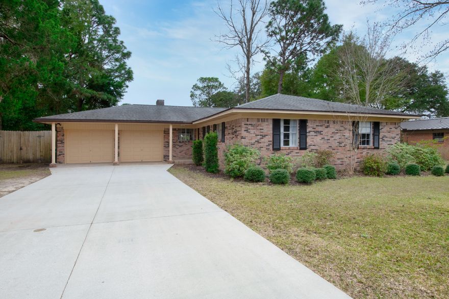 Located 2.5 miles from Eglin and minutes from Hurlburt Field, this Poquito Bayou home is everything you can ask for and ready for it's new owners. As you pull into the neighborhood you will be greeted and surrounded by tree's all the way to one of the neighborhood parks. Hang a right after the park, and two doors down you are pulling into your driveway and right into your two car garage. Stepping into the home you will be greeted with a spacious living room with beautiful shiplap, barn doors and a whitewashed fire place tying the entire room together. The kitchen boasts new countertops and finished cabinets and flows right into the dining space. Let your imagination go wild with the idea's for the additional space off of the dining room. Step just down the hall to two spare guest rooms and step into that gorgeous guest bathroom. The master bedroom is complete with two closets and check out that master bath! Take your time viewing all the great attention to detail this home has and be sure not to sleep on this one, or you might not get the chance to sleep IN this one.