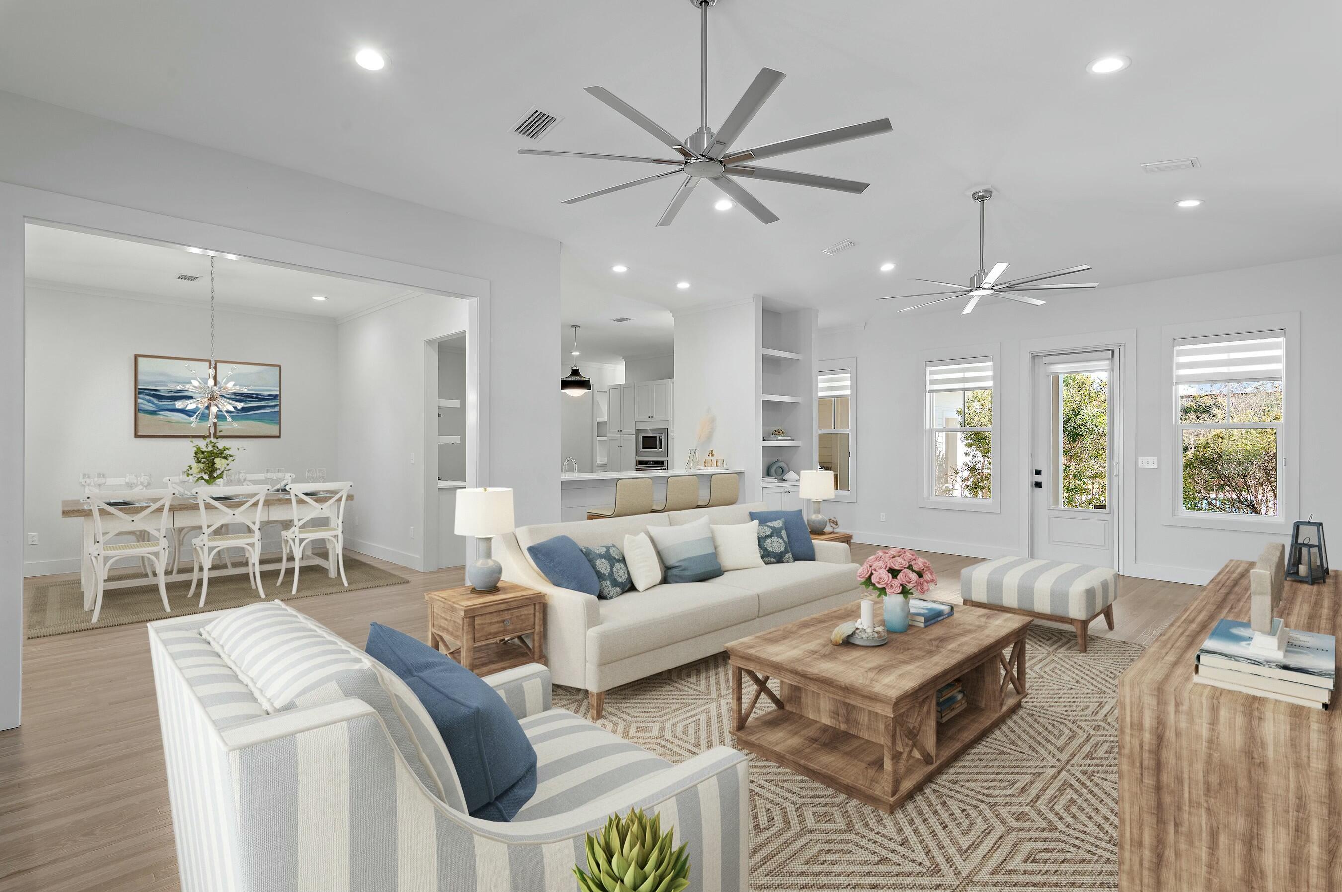 Rare opportunity to own a custom 4-bedroom home on a 1/2-acre lot in Blue Mountain Beach, just 4 blocks from the beach. This prime 30A location offers a spacious, private backyard with beautiful landscaping, pool, and custom lighting. The no-HOA community provides ample parking, including space for an RV or even room to expand the home. Enjoy a single-story, open floor plan with a chef's kitchen, elegant finishes and a serene primary suite with dual walk-in closets. The home features hardwood floors, a wet bar, and multiple outdoor living areas. Ideally situated near dining, shopping, and outdoor activities, this home offers easy access to the bike path, state parks, and coastal dune lakes. Don't miss this rare chance to own a 1/2-acre lot in one of the most sought-after locations on 30A! The backyard is a private retreat with lush landscaping, custom lighting, a pool, and a paver deck, creating a tranquil atmosphere. Bamboo and faux rock walls add extra privacy, while Phantom screens enhance the indoor-outdoor living experience. The home includes a 2-car carport with an outdoor shower, a Bahama rock driveway and newly added path from the covered back porch complete with a summer kitchen and tongue & groove ceilings. There are plentiful outdoor areas to enjoy true coastal living.
Inside, the home offers a welcoming foyer, hardwood floors throughout, and modern tile in the bathrooms. The kitchen is a chef's dream with a gas range, stainless steel appliances, and ample cabinet space. The primary suite is bright and spacious with dual walk-in closets and an elegant ensuite featuring a Quartz double vanity, walk-in shower with dual heads, and a soaking tub. The split floor plan includes an office with French doors and two guest bedrooms, each with an ensuite bath. A stylish half bath is perfect for guests, and there's excellent storage throughout, including a pantry, large laundry room, and outdoor beach gear storage.
Located in the heart of Blue Mountain Beach, this home is close to popular spots like For the Health of It, Blue Mountain Bakery, Shunk Gulley, and Grayton Beach State Park. The bike and pedestrian path is just outside your door, and the nearest public beach access is only 0.2 miles away, with additional accesses nearby. Nearby Grayton, Seaside, WaterColor, and Rosemary Beach offer more attractions, while outdoor enthusiasts can explore nature trails, parks, and the unique coastal dune lakes.
Blue Mountain Beach, the highest point along Florida's Gulf Coast, offers stunning views and access to rare ecosystems. Enjoy outdoor adventures on the 22-mile bike path, kayaking, or paddle boarding. The iconic Western Lake and Grayton Beach State Park is just east and the Long Leaf Trail Head accessing Point Washington State Park is just west. This is a unique opportunity to own a stunning home on a 1/2-acre lot in one of the most desirable areas on 30A.