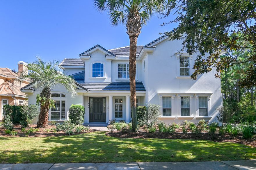 NEW Clay Tile ROOF, worth $100,000, makes this fully renovated home truly turn-key ready! Located in one of Destin's most sought after gated neighborhoods, Regatta Bay. 

It has seen a facelift to the entire exterior. Painted in a southern soft white the black slate tiled roof makes an eye-catching pop of color! 

As you walk along the paver sidewalk leading to the front door, you will pass through all new hardy native Florida landscaping. The front porch welcomes you with a modern gray tile and a deep gray toned front door. 

As you enter the home, the 20ft towering ceiling in the foyer greets you with a sense of grandeur (more The natural honey colored hardwood floors warm the space as your eyes travel across the dove gray and soft white color palates throughout the living spaces. 

To your right is the formal dining room.  The space has been detailed with wainscoted walls, a modern rustic chandelier, and lavish crown molding.

Looking to your left is the home office. This room has a 12 ft cathedral ceiling, a simple elegant lighting fixture, and a large window looking out over the front yard. 

Continuing further into the home, the living room greets you with that same 20 ft ceiling and a cozy nature ambiance. The living room features large triple paneled sliding glass doors that fully retreat, providing an unobstructed view of the nature preserve beyond the private pool and lanai area. Custom cabinets and shelving have been installed next to the refinished gas fireplace creating a space where all can gather and unwind after a long week. 

Your master ensuite bed/bath are located behind the living room. The master bedroom abuts the private backyard with French doors leading onto the lanai. The master bathroom has been totally overhauled! It features his/her vanities with quartz countertops and gold accent hardware as well as custom his/her closets trimmed in shiplap with gold hanging rods. A freestanding pedestal soaker tub and a stand-alone shower finished in bold natural-colored tiles round out this swoon worthy bathroom. 

In appreciation of the practical, the master bath connects to the utility room. This room makes the chore of laundry somewhat more bearable with slate colored honeycomb tile, updated cabinetry, a folding station, and a farmhouse sink basin.

The kitchen, with eat-in breakfast nook, has been updated to a coastal-meets-farmhouse design. The white marbled quartz counter tops look gorgeous on the white shaker-styled cabinetry with golden pulls. The chef in the family will be giddy over the top of the line brand new appliances found throughout this kitchen. The Thermador 48-inch gas range features six of their signature star-shaped burners, a griddle, and a double oven! Additionally, there is a side-by-side Thermador refrigerator, Bosch dishwasher, and 18-inch wine fridge that make this kitchen a dream. Let's get cooking!

Upstairs the home features 3 sizable guest bedrooms. Two bedrooms share a jack-and-jill styled bathroom. All three bedrooms have new carpet, custom closets, new paint, and new lighting fixtures. Additionally, there is bonus room that could suit a wide variety of functions such as a playroom, craft room, office, or storage.

Finally, when the workday is done, you can relax in the backyard with the summer kitchen, heated pool, and fully screened-in lanai. The lot has a sizable backyard with new landscaping and grass, for the nature lover.

If you ever decided you need to leave this luxury space, you can extend your enjoyment to all the other amenities that the community of Regatta Bay offers.  These include a full-sized swimming pool, a kiddy pool, playground, tennis & pickle ball courts, and a Top ranked 18-hole golf course with clubhouse. Welcome to your new home on the Emerald Coast!