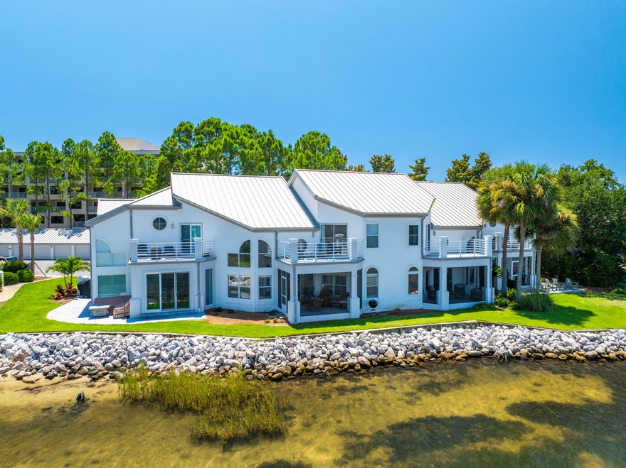Offered fully furnished and complete with a 6-seater golf cart, this stunning three-bedroom, three-bathroom bayfront townhouse is tucked away in the peaceful Northshore community within the Sandestin Golf and Beach Resort. Currently a successful short-term vacation rental, this turnkey property offers endless potential as a full-time residence, second home, or investment opportunity. Surrounded by the Links Golf Course and overlooking the Choctawhatchee Bay, it's the perfect blend of comfort, convenience, and coastal charm. Inside, the open-concept living and dining area features floor-to-ceiling windows that frame breathtaking water views and flood the space with natural light. A spacious screened-in porch off the main living area invites you to relax outdoors while enjoying the bay breeze. The thoughtfully designed kitchen offers plenty of prep space and flows seamlessly into both indoor and outdoor dining areas. One guest bedroom and a full bath are located on the first floor, while the primary suite and an additional guest bedroom, each with their own private bathrooms, are upstairs. The primary suite also includes a private sun balcony overlooking the bay, perfect for coffee at sunrise or unwinding at sunset.

Additional highlights include a dedicated laundry room, at-property parking, generous storage, and of course, the included golf cart for easy resort transportation. Northshore residents and guests enjoy a gated setting with access to multiple pools, a private beach, four championship golf courses, a fitness center and spa, tennis courts, a full-service marina, and the lively Village of Baytowne Wharf, home to some of the best shopping, dining, and entertainment in the area. Adding to its appeal, the intimate community of just 25 residences underwent significant exterior updates in 2021-2022, including fresh paint, new metal roofs, enhanced landscaping, and a new seawall - ensuring long-term beauty and peace of mind.

Whether you're looking for a personal retreat or a high-performing rental, this furnished bayside gem delivers both luxury and lifestyle in one of Sandestin's most desirable neighborhoods.