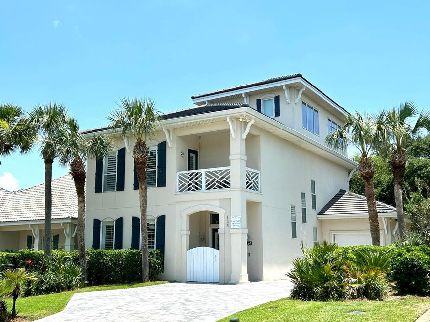 Located in one of Destin's most sought after gated beach communities, DESTINY WEST.  This home has fantastic rental income history and is self-managed.  Check out the Airbnb reviews at https://www.airbnb.com/h/epictidesdestin  This home is located just off the pedestrian/bike path that runs from the Henderson Resort to the Silver Sands Premium Outlet Mall in the heart of infamous Crystal Beach.  This community is across from James Lee Beach and the home is steps away from the community amenities to include a pool, spa, fitness center, tennis, pickle ball, basketball, and community use room. It is an ideal location for a primary resident or investment property.  Offered fully furnished and fully stocked. The home has been significantly remodeled to include a 2023 Tile Roof and 2021 Paver Driveway. No carpet, LVP and tile throughout. Tight showing schedule with summer rentals, call for a showing today. 