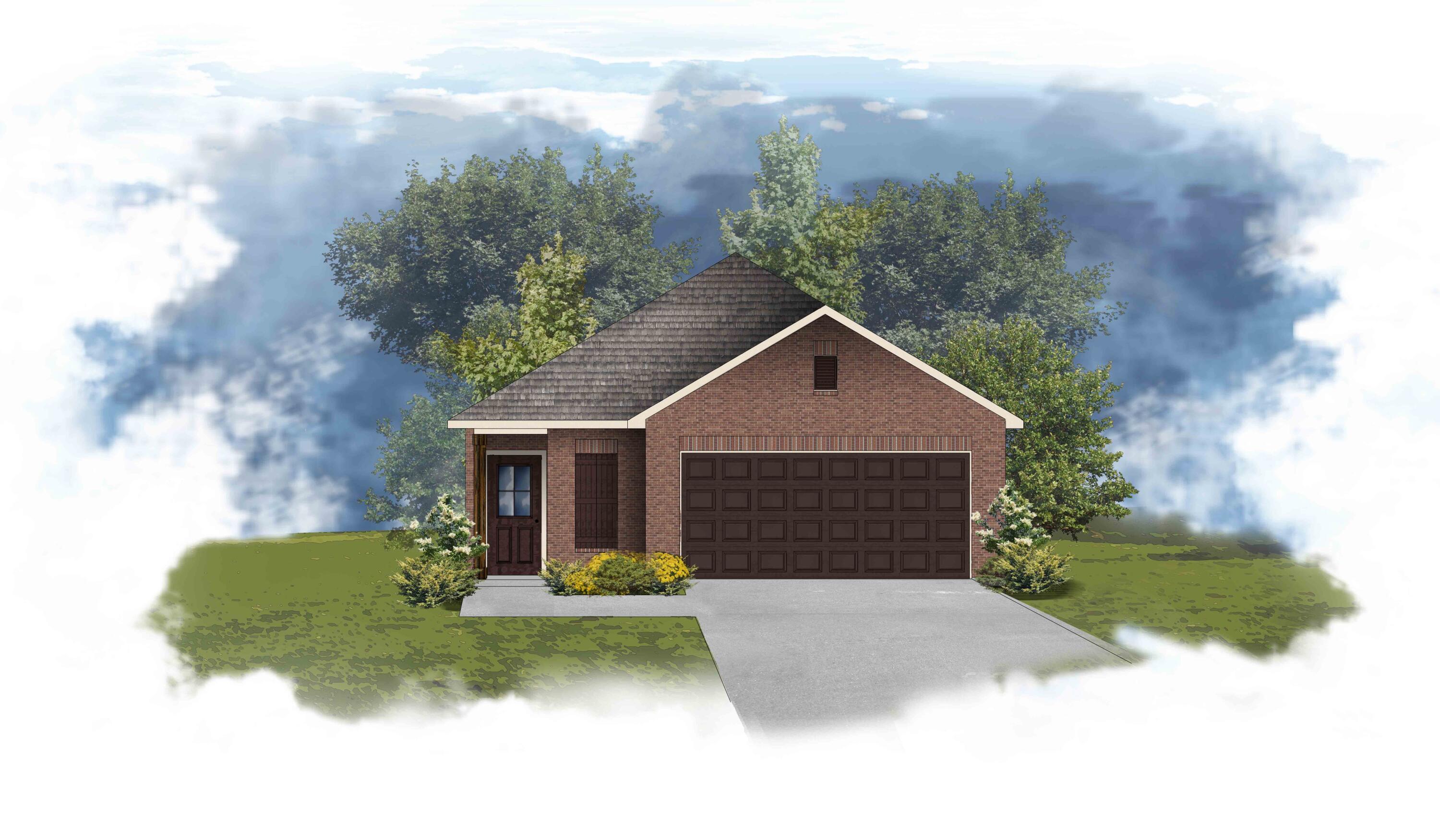 The ECKERT II A in Natureview community offers a 4 bedroom, 2 bathroom open design. Upgrades added (list attached). Special Features: double vanity, large walk-in shower, and walk-in closet in master bath, kitchen island, pantry, covered porches, undermount sinks, custom kitchen backsplash, LED lighting, crown molding, ceiling fans in living and master, framed mirrors in all baths, smart connect WIFI thermostat, smoke and carbon monoxide detectors, landscaping, architectural 30-year shingles, flood lights, and more!Energy Efficient Features: water heater, electric kitchen appliance package, vinyl low E windows, and more! Energy Star Partner.