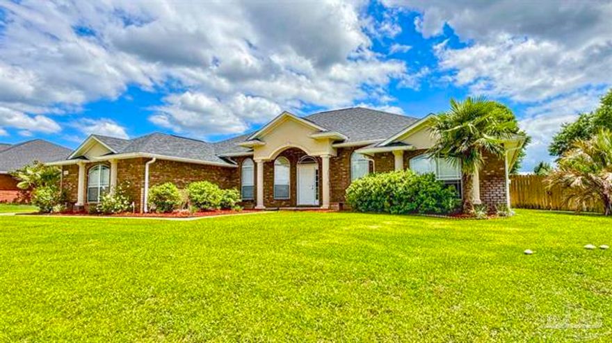 Step into elegance and space with this stunning 4 bedroom, 3 bath home, beautifully crafted by a renowned semi-custom builder and packed with upgrades from top to bottom! Located in a serene neighborhood, this all brick beauty boasts almost 3,000 sq ft of stylish living with soaring ceilings, custom finishes, and a rare 3 car side entry garage. You will love the expansive open layout, including a formal dining room with recessed lighting, a flexible bonus room perfect for an office or 5th bedroom, and a light filled Florida room overlooking the backyard. The chef's kitchen is a dream, featuring stainless steel appliances, upgraded cabinets with crown molding, a wraparound breakfast bar, and walk in pantry. This luxurious suite offers a spa like bath with dual vanities. Do not miss out.
