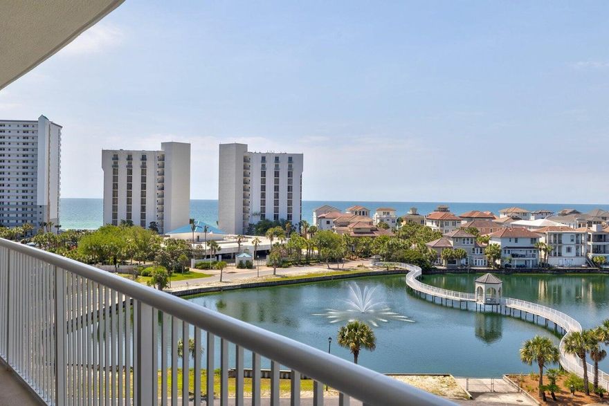 Welcome to Terrace 603, fully furnished and rental ready! Located in the ''sweet spot'' of the Terrace building, enjoy the breathtaking sunsets and views of the Gulf. Newer AC (2021) and Hot water heater. The Terrace enjoys a cross easement with Pelican Beach Resort with deeded beach access. There is a boardwalk from the Terrace to the Beach. A free Tram is provided in season although it is only a 3 minute walk to the beach. Amenities include, a cafe, tiki bar, pickleball, game room, sauna, steam room, gym, 3 pools including a 114ft. zero entry pool on the beach. Very few condos in the heart of Destin offer this many amenities in one location.