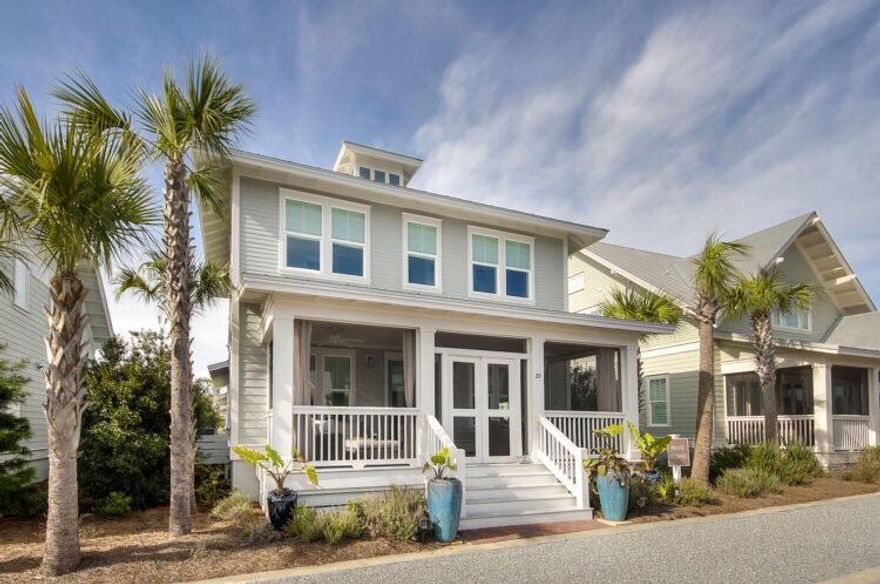 Incredible home located in the very desirable location of Prominence, south of 30A in Santa Rosa Beach, FL. This home is like-new and meticulous featuring 3 bedrooms with a large Master on the first floor, a large bunk room (recently converted from the office with a queen on the bottom and twin on top), 3.5 bathrooms with a 2 car garage. Features include: 10 ft. ceilings, stainless steel appliances, upgraded quartz countertops, snow pine porcelain tile on 1st floor, additional cabinetry in the butler's pantry and large screened-in porch.This would make a wonderful vacation home or rental investment. The town of Prominence is located on scenic Hwy 30A between Seagrove and Alys Beach near WaterSound Beach. Residents enjoy easy access to the exciting Town Center, resort style pool, fitness
