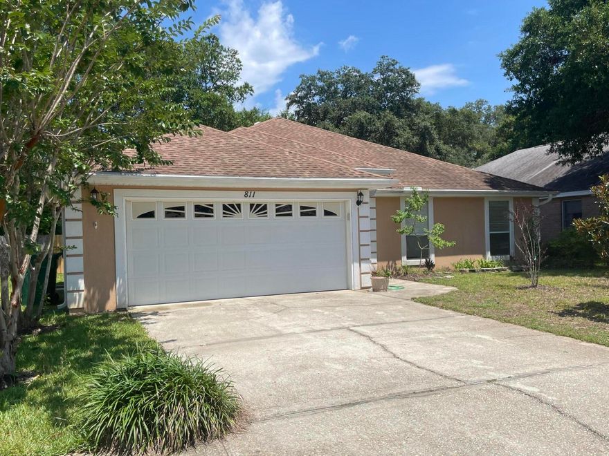 This nice 3-bedroom 2 bath split bedroom floor plan in a convenient location to everything with sidewalks and streetlights has just been REDUCED IN PRICED. AS IS Condition. The roof was replaced in 2014. HVAC replace 2019.  The kitchen has lots of cabinets, granite countertops and a nice size pantry space. Trey ceilings in the great room and master bedroom.  Large master bedroom and master bath with two walk-in closets, whirlpool tub, separate shower, double vanity & recessed lighting. The laundry room has shelving and a window. Ceiling fans and nice lightning throughout the home.  A 15x12 dining area off the kitchen.  Wood flooring in the Living room, tile and bedrooms have carpet.   Shed is in AS IS CONDITION!!  Bookshelf can stay or be removed.