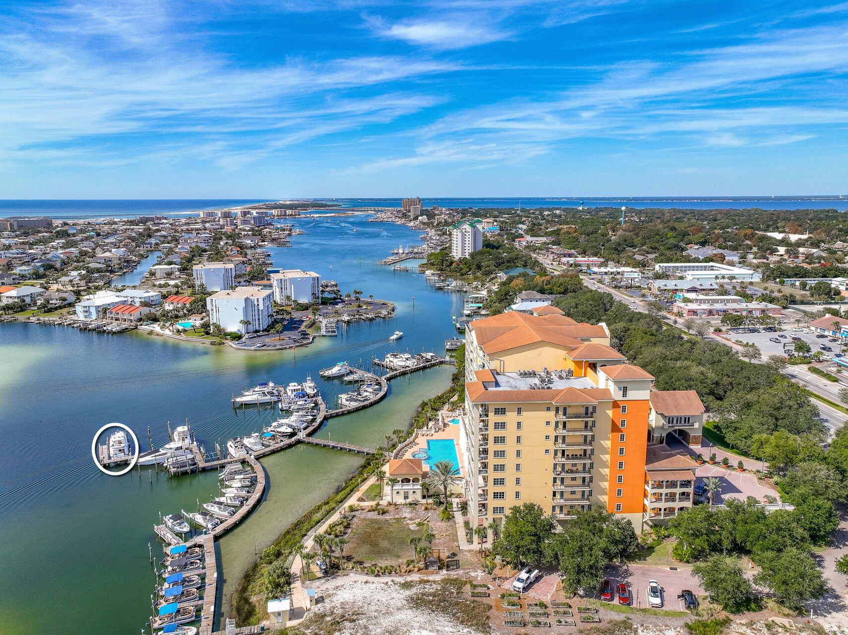 PREMIER, PERFECTLY LOCATED, LARGE 56.3' x 19.4' BOAT SLIP ON DEEP WATER IN MARBELLA MARINA. Sitting on essentially your own private 48' finger pier at southern most pt of marina, enjoy easy access in and out of your private slip & in & out of the harbor. H2O on the dock, 2/50 amp shore power hookups & marina bathrooms, showers, fish cleaning station & parking close by ensure a hassle free boating lifestyle. Power billed 2X year based on actual use & H2O included in monthly fee of $5.30/foot. Use of pump out station available at Harbor Walk. Slip rental most go thru Marbella Yacht Club. For small %, they handle billing, taxes, insur etc.. Use of pool & condo amenities is not allowed. Act now & start living a hassle free boating lifestyle. No pump out station but marina has contract with Harbor walk to be able to pump out. Private use marina ONLY. NO commercial use of any kind. NO charter boats or commercial use boats even if you pick up clients at a different location. Live a boards not allowed.