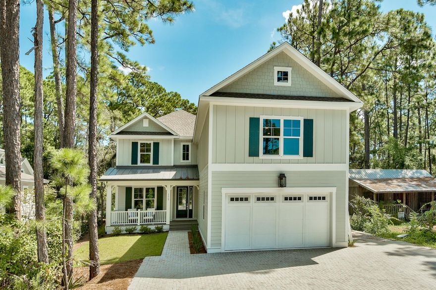 New Construction Arthur Rutenberg Calistoga plan. The comfortable great room, kitchen, & casual dining area all flow beautifully, creating a space perfect for gathering. The kitchen features a large quartz island & Thermador appliances. Off the great room, there are sliding glass doors that lead out to the covered lanai with outdoor kitchen. The oversized pool has a sun-shelf and a large paver pool deck & patio (pre-plumbed for outdoor fire pit). The master suite is spectacular as it is complete with free standing tub, walk-in tiled shower, dual vanities, & large walk-in closet. Upstairs there is an extra-large club room with built-in bunks & cabinets along with two large guest rooms with en suites. This home is finished off with a carriage house with a separate entrance above the garage.