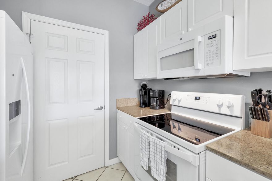 This 2 br/2 ba condo is located at Emerald Waters, which is a low-density condominium of only 36 units along Scenic Gulf Drive in the popular Frangista area of Miramar Beach. The deeded beach access is just steps away taking you to the beautiful sugar-white sand beach on the Gulf of Mexico. The resort offers a beautiful swimming pool, hot tub and grilling area. There is plenty of parking too. This unit is overlooking the pool ~ relax on the balcony while watching your kids playing in the pool! The condo features 9 ft ceilings with crown molding, new carpet as of 2021, master bedroom has his and her closets, two sinks and jacuzzi tub in master bath; granite countertops in kitchen, nice laundry room... the list goes on and on. Sold fully furnished and turn-key ready.