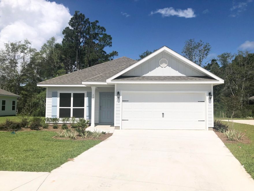 This home has 3 bedrooms 2 bathrooms with flex office/dining room and a 2 car garage. This upgraded smart home features ADT security package, Wi-Fi enabled front door entry, luxury vinyl flooring, carpeted bedrooms, tray ceilings, recessed lighting and stainless steel appliances. The kitchen has bright white subway tile backsplash with granite counter tops. There is a 12x10 covered back porch/outdoor living space for relaxing or entertaining! **Unit has brand new LVP floors and is freshly painted! (Not shown in photos) **Owner pays HOA **Tenant pays for Utilities: electric, water, sewer, cabl e and internet.** **Washer/dryer not included in home** **Pets are allowed with a $300 non refundable pet fee for first pet and $150 for each additional pet** Square footage is approximate.