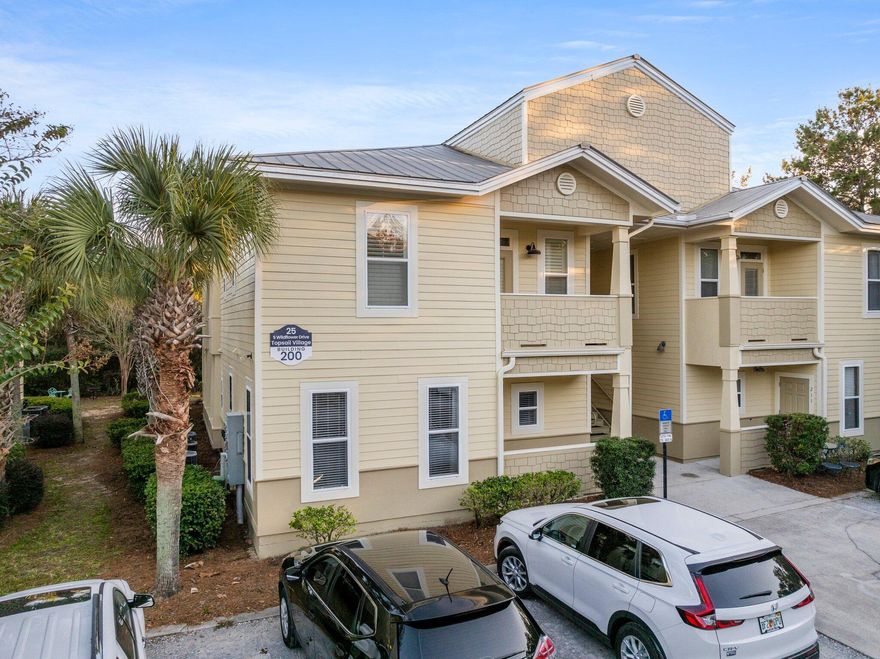 Welcome to the scenic 30A! This beautiful ground floor unit features 2 bedrooms and 2 bathrooms, providing ample space for your comfort and relaxation. The community pool is perfect for those hot summer days, offering a refreshing escape and multiple hiking/walking/biking trails are just steps away from your front door. The kitchen boasts elegant granite countertops, adding a touch of sophistication to your culinary endeavors. The modern LVP flooring throughout the house not only enhances the aesthetic appeal but also ensures easy maintenance. The stainless steel appliances in the kitchen are not only sleek but also functional, making meal preparation a breeze.