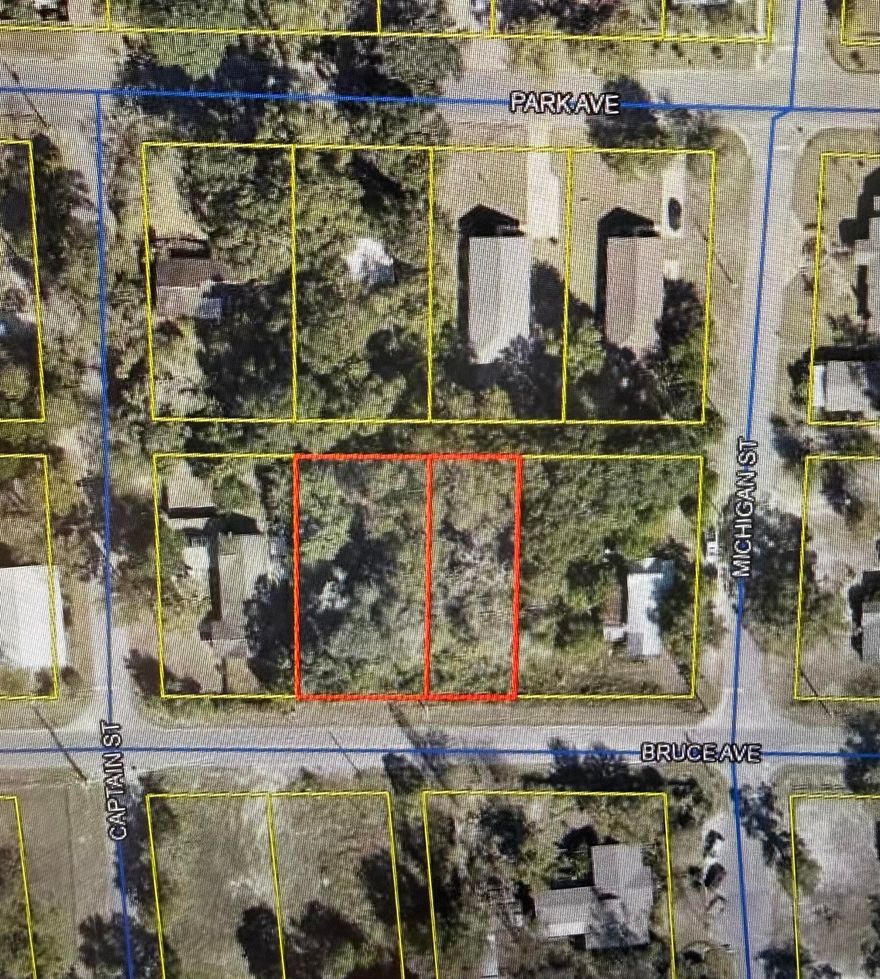Rare Opportunity for vacant property in DeFuniak Springs within walking distance to Lake DeFuniak.  Water and sewer available but taps are not in place.  New Parcel ID will be issued before closing to reflect the approximate acreage listed.  Property will include E1/2 of Lot 409, Lot 410 and Lot 411.