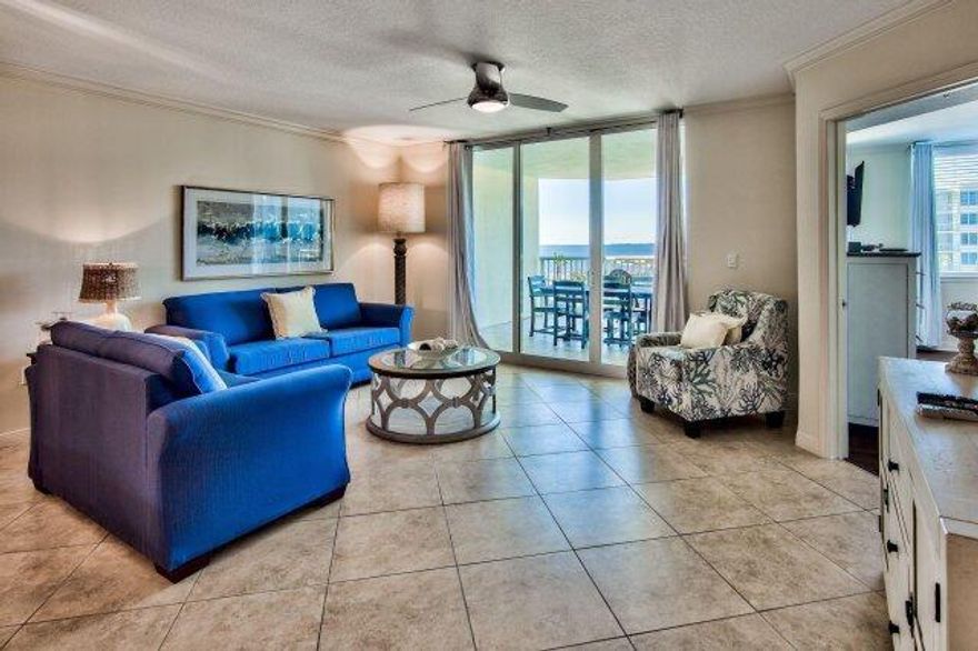 Destin West Beach & Bay Resort is one of the most sought-after destinations on the Emerald Coast. DestinWest offers multiple pools, a lazy river (Bay Side), a Waterfall pool (heated during cooler weather), 2 hot tubs, and Private Pool for only Heron owners/guests, a Marina with boat slips available for rent or purchase, a Skywalk over Highway 98 for easy access to the Gulf of Mexico, 2 gulf side pools. In addition, there is plenty of parking both open and covered. Heron 506 has amazing views of the Bay w/ a spacious, 218 sq ft, balcony.  Don't miss this excellent opportunity to own this newly updated and furnished condo so that you, your family and guest can have the luxury of floating around the lazy river, fishing from the marina or enjoying the beach.  Don't wait!  Call Now