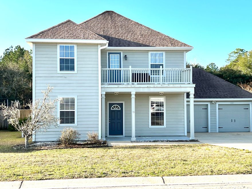 Great location south of I-10 This 3 bedroom, 2.5 bath home has been lovingly maintained & features all appliances to include Washer and Dryer (not warranted), and a privacy fenced back yard with an open patio and yard building! Home also features a den and formal dining area flanking the foyer. Convenient 1/2 bath located on the 1st floor. Eat-in Kitchen with Island, breakfast bar, and pantry will delight the chef in the family. Ice Maker not warranted. Upstairs features 3 bedrooms & 2 baths. Spacious Master Bedroom has a tray ceiling and master bath has dual sinks, soaker tub, separate shower & large walk-in-closet. Owner will consider pets with a non refundable pet fee. Any pet must be spayed/neutered, up do date on all shots and fully housebroken. Sorry NO smoking. Any one 18 year or older must apply separately. Tenants are required to carry renter's liability insurance