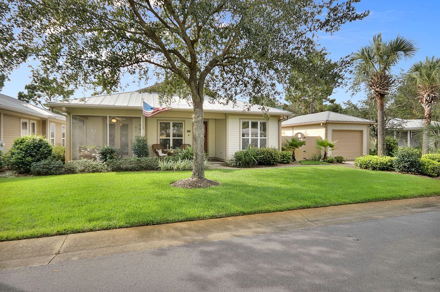 Welcome to Crystal Lake - a truly extraordinary neighborhood within the gates of Beautiful Sandestin. This charming and well maintained home built by Huff Construction, features an open and bright floor plan, wood flooring, 3 spacious bedrooms, private courtyard, additional yard space large enough for a pool and a oversized single garage. Kitchen appliances have recently been updated as well as the a/c unit.