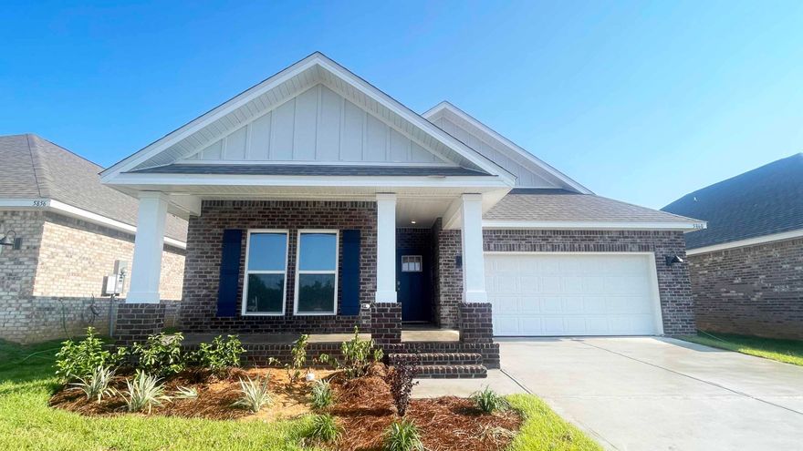 Blackwater Reserve NEW community under construction, featuring a beautiful community pool, Lazy River and Pickle Ball. The 'RIVERSIDE' model is a spacious and desirable open concept floorplan, built-in lighting & fabulous layout for relaxed living, 5 bedrooms, 3 bathrooms, 2-car garage, & the 'Smart Home Connect 'System with a variety of convenient Smart Home devices you will love. Spacious Great Room & dining area is open to the kitchen & lots ofwindows for natural lighting. Well-designed open kitchen includes stainless steel appliances, a smooth-top range, built-in microwave, gorgeous quartz countertops, quiet dishwasher, corner pantry, island bar, eye-catching wood-look flooring, and plush carpet in the bedrooms. Hurricane door & window protection is included. Stylish curb appeal.