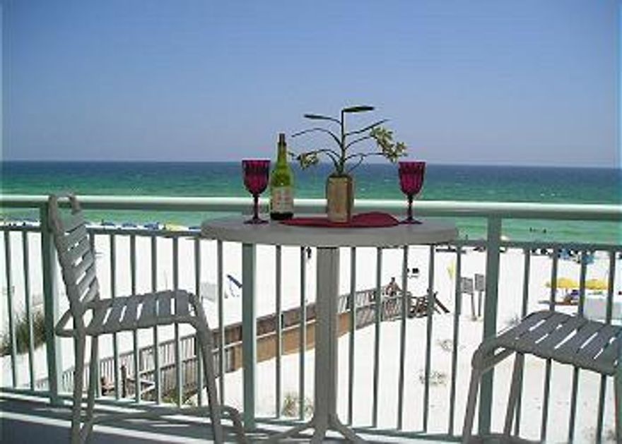 Experience the ocean like never before from the convenience of your own luxury ''home away from home'' on the Gulf. This masterfully renovated one-bed, two-bath condo offers a stunning view of the ocean and sugar sand dunes, mere feet away from this third-floor unit. This high-performing condo (over $32,000 gross in 2018) is fully loaded to enhance the guest experience: granite countertops, rich hardwood cabinets, newer oversized porcelain tile throughout, stainless appliances, Tempur-pedic king in the master suite, curved Samsung 4K TV, and more. Guests love the added perks such as an xBox 360 with games, ''media bunks'' with separate TVs for each twin bed, a generously stocked kitchen with continually updated essentials, and even a standard coffee pot and Keurig for serious coffee lovers Other features: sleeps 6 (with king master, queen sleeper, and twin bunks), 2 full baths, newer hot water tank, colorful new patio furniture made from highly durable recycled plastic, stackable washer/dryer, glass mosaic tile accent wall in bathroom, and amenities in this complex such as direct beach access, heated pool and hot tub, fitness room, and ample private parking.