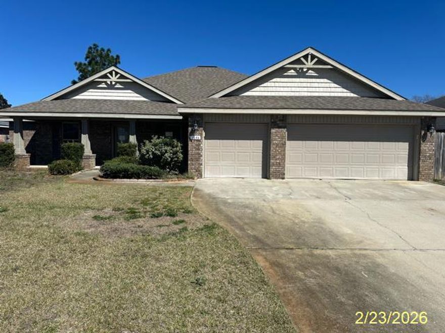 VA REO property--this home is ready for someone to bring it back to its full potential. With a few updates, including replacing several broken windows, installing a dishwasher & refrigerator, and adding fresh paint and new carpeting, this house can truly shine.Located in the quiet subdivision of The Meadows, this spacious home offers four bedrooms, three full bathrooms, a bonus room, a separate office, and a formal dining room--plenty of room for everyone. The open floor plan features a generous kitchen and living area with a hop-up bar on the island, flowing into the breakfast nook and bonus room. Two of the additional bedrooms share a convenient Jack & Jill bathroom, while the third sits next to a full hall bath.  Luxury Master Suite and bath