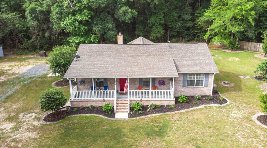 Priced to Sell! Don't miss out on the opportunity to own this meticulously maintained brick home with 3 bedrooms, 2 bathrooms, screened room on a landscaped 1-acre lot! Only 5 mi. from the heart of Crestview & approx. a 15 min. drive to S. I-10. As you walk into this beautiful ranch home from the front porch you will find a fresh coat of paint and laminate or ceramic tile maintained throughout. The kitchen boasts a formal eat-in area with plenty of natural lighting. In addition, the kitchen showcases tile backsplash, pendant lighting, new appliances and hardware. Down the hallway from the kitchen you will find the pantry to your left and laundry room with a shower to your right. This leads to the first spacious bedroom with a fireplace as the focal point of the room.