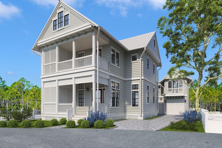 Opportunities to purchase a homesite in Watercolor are renewed now in Phase V where the environment will be family friendly and primary residential perfection.This lot conveys with DRB approved plans ready for builder selection, which can be facilitated, and the permitting process.With a few slight variations in the one car garage, the renderings present a match to the idea contained in the plans.  The plans may be presented in conversation.   Watercolor represents among the finest living communities on 30a with great amenities and natural surroundings.  This lot backs up directly to Point Washington State Forest offering the ultimate privacy of this new phase.