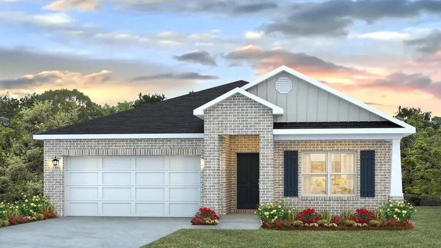 Charlie Day Estates Community only minutes from shopping, dining, schools, & a short trip on SR-85 from the pristine beaches of Destin, Navarre, and Pensacola. The popular Cali Model Home with its sought-after open design for comfortable living & entertaining. 4 beds, 2 baths, covered patio, 2 car garage & awesome amenities. Well-designed kitchen: GORGEOUS Quartz counter-tops stainless appliances, lg. island, smooth-top range, built in microwave, quiet dishwasher & pantry. Striking wood look flooring & PLUSH carpet in the bedrooms. The 'Smart Home Connect' System offers a variety of Smart Hm. Devices for your convenience + fabric hurricane window protection. This home includes epoxy, irrigation, refrigerator, washer, and dryer.