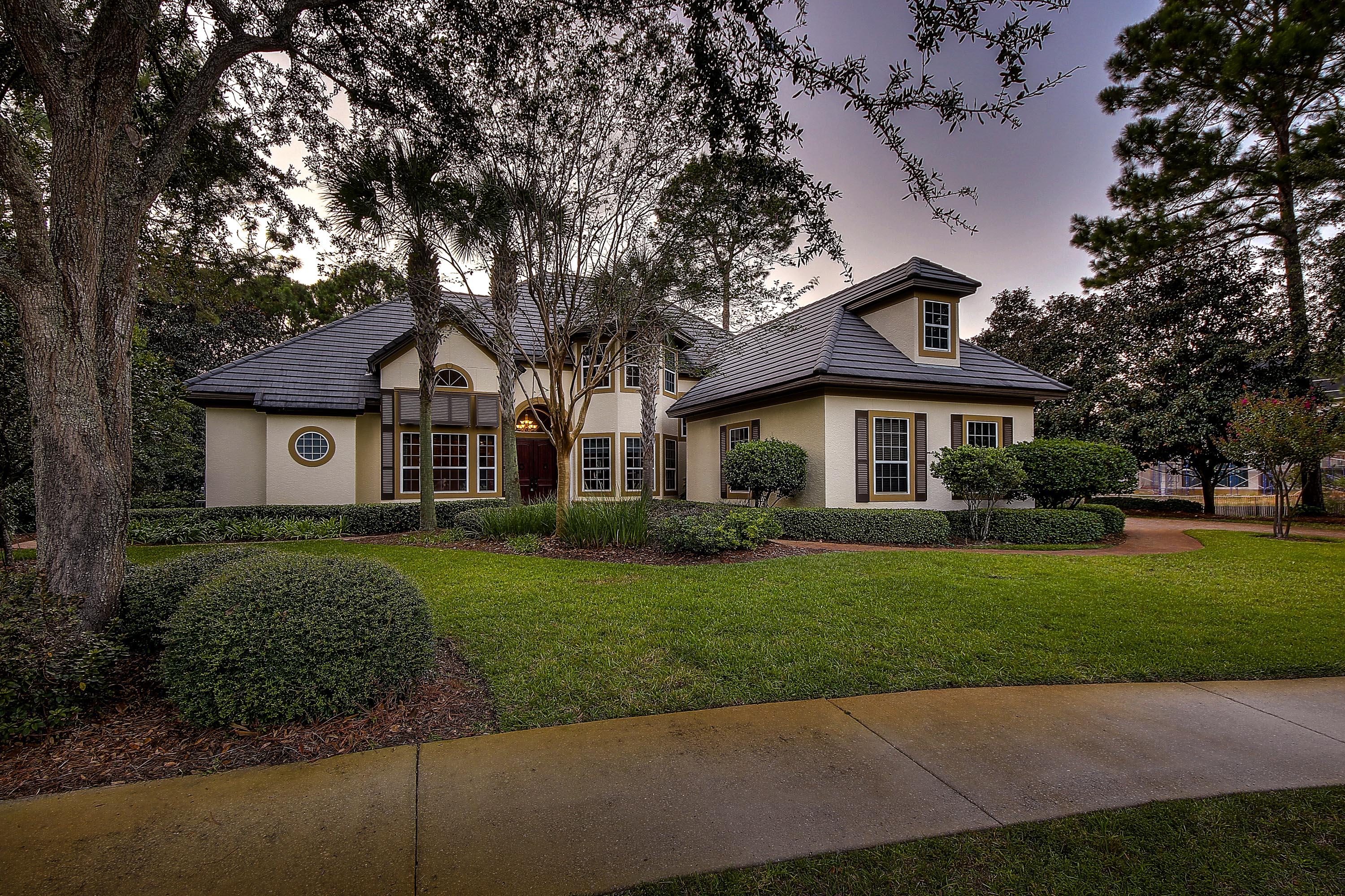 If you are considering a home in Burnt Pine this is one to consider ! Stunning custom built home offering the perfect combination of a very well thought out and flowing floor plan perfect for relaxation and entertaining along with one of the finer golf course lots with lake views in Burnt Pine. This golf course home offers a kitchen, featuring Thermador Convection Oven; Thermador Gas Stove,SUB-ZERO Refrigerator and custom designed hood; plenty of cabinetry; beautiful granite countertops; The master bedroom, located on the first floor, overlooks the pool and leads into a master dressing room with his and hers walk in closets. The master bath offers double marble vanities, walk-in shower and tub. Bring the outside in with a screened Lanai that contains a sparkling pool