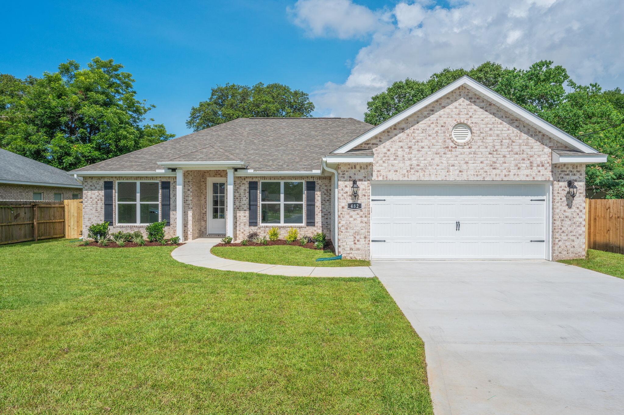 BRING YOUR BUYERS!!! SELLER OFFERING $8,000.00 TOWARDS BUYERS CLOSING COST, PREPAIDS AND/OR RATE BUYDOWNS. Welcome home to this stunning 4 bedroom 2 bath brick home situated in Mary Esther, Fl. Enjoy the shopping, restaurants, and beautiful white sandy beaches nearby of the Emerald Coast. This home is just 8 minutes from Hurlburt Field AFB and 25 minutes from Eglin AFB in Fort Walton Beach, Fl. As you enter this beautiful home you and your family will enjoy the open floor plan. The living room is very spacious, open to dining and kitchen for family gatherings. The kitchen features beautiful white kitchen cabinetry, granite counter tops, stainless steel appliances, and breakfast bar. Spacious walk-in pantry. Check out the master suite that has beautiful tray ceilings, walk-in shower, double sink vanity, and spacious garden tub for relaxing after a long day. As you step outside on the covered back porch enjoy those barbecues and family gatherings. Make this fabulous home yours today. Buyer to verify all details including room measurements, lot size. Information is deemed reliable but not guaranteed.