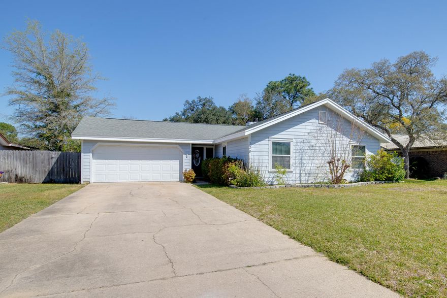 Beautiful VA eligible home with many upgrades in the Heart of Fort Walton! Gorgeous tile work, Like new cabinets, stainless steel appliances, and premier flooring throughout. Master suite features double vanity, garden tub, and shower with large closet. Second living area with built in bar. Home is perfect for entertaining. Two car garage has half bath for entertaining guests or watching football games with friends. Outdoor patio is perfect for those summer bbq's! Schedule your showing today! Contact listing agent for more info!