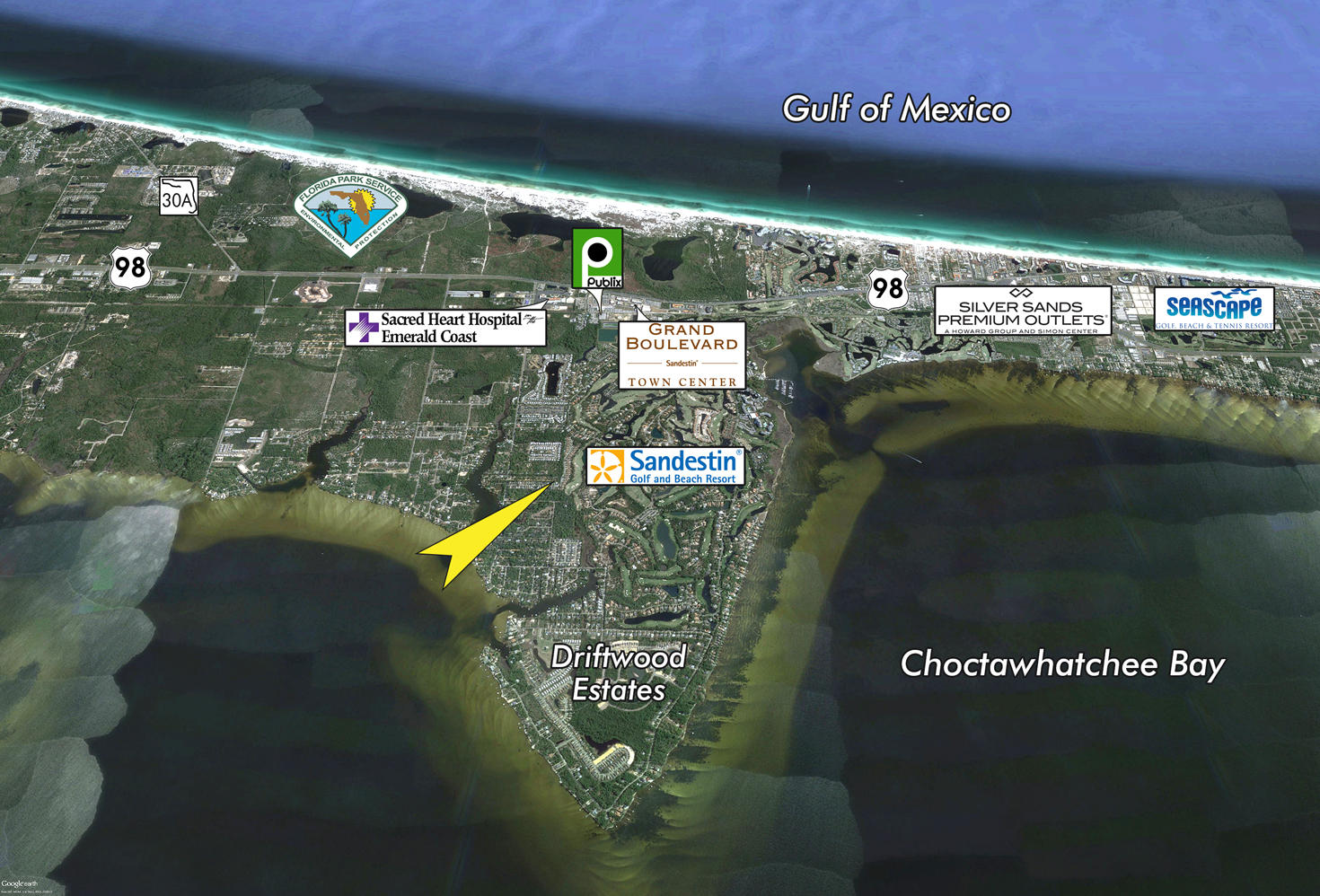 While offering a peaceful and tranquil setting, this property is conveniently and centrally located to all of Destin, Scenic 30A, and Panama City Beach's activities! Buyer must verify all data, information, and specifications.