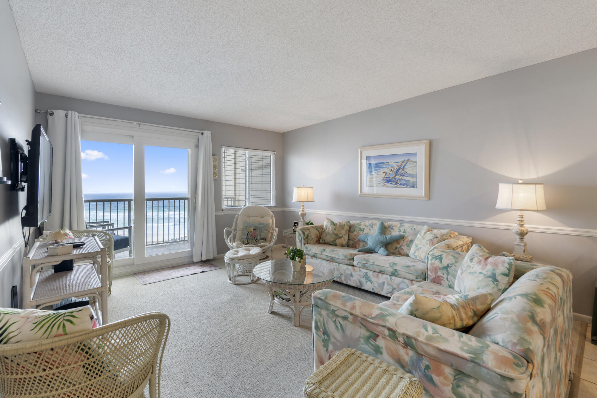 Wake up to the sound of crashing waves and endless Gulf views in this dreamy 2-bedroom, 2-bath condo perched on the 5th floor of a sought-after beachfront resort! With 950 square feet of stylish, sun-soaked living space, this is your chance to own a slice of paradise--whether for personal retreats or a high-performing vacation rental!Step inside and be wowed by the bright, open-concept layout designed for effortless coastal living. The crisp white cabinetry, and breakfast bar make the kitchen as functional as it is beautiful--perfect for whipping up beachside cocktails or a quick snack before hitting the sand! But let's talk about that view! Your private balcony serves up unbeatable Gulf-front panoramas-the perfect spot for morning coffee, sunset cocktails, or simply soaking up the salty breeze. The primary suite delivers pure relaxation with stunning water views and an en-suite bath, while the second bedroom is a cozy retreat for guests.
Resort-style amenities include: The pool for a refreshing dip, A fully equipped fitness center, Private beach access just steps away!
Nestled in the heart of all the action, you're just minutes from shopping, dining, and endless attractions. Whether you're looking for a personal escape or a cash-flowing investment, this condo checks all the boxes.