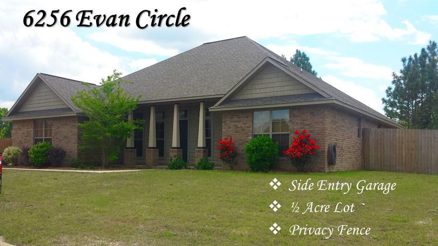 Easy Access to 7th Special Forces Group Compound, Eglin Air Force Base, Duke Field, and Interstate 10. This 4 Bedroom 3 Bath Home is located in Crestview's desirable Cardinal Estates Subdivision. All the features you need in a forever home. As you enter through the front door, note the host of amenities to include Split Bedroom Design * Spanish Lace Texture Walls & Ceilings * Separate Formal Dining Room * The Great Room is complete with High Cathedral Ceiling * Corner Electric Fireplace * Rounded Corners & Decorative Ledges throughout. The kitchen has Cabinets with Crown Molding *Corner Pantry * Stainless Steel Appliances * Granite countertops & Center Kitchen Island. *Separate Formal Living Room, which could be used as an office or study * Tile Flooring in all the wet areas.