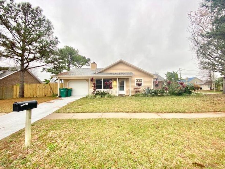Available August 1! Pets Considered with Owner Approval!Welcome to 361 Evergreen Place in the heart of Destin, FL. This charming bungalow boasts 4 cozy bedrooms and 2 bathrooms, including a primary bedroom en-suite with a shower/tub combo and walk-in closet. The living room features a cozy fireplace, perfect for relaxing on cool evenings. The beautiful wood kitchen cabinets, granite countertops, stainless steel appliances, and lovely backsplash make meal prep a breeze. Enjoy the convenience of indoor laundry space and a fenced yard, perfect for pets or outdoor entertaining. Step outside onto the beautiful deck and soak in the Florida sunshine. Don't miss out on this lovely home in a desirable location.