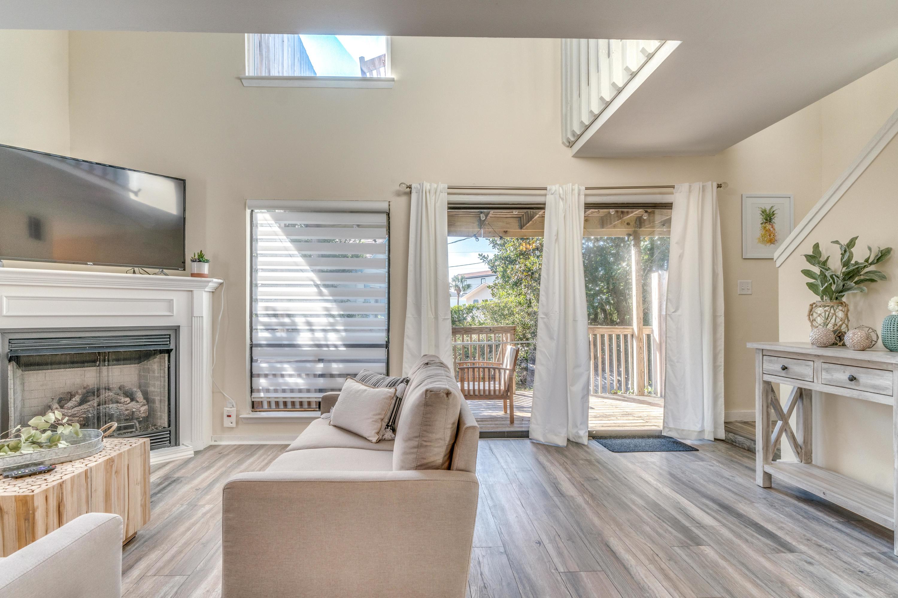 Steps to the beach. No HOA. Turn key rental ready with $20,000 on the books. Fully renovated. 2020 did $36,000 in rental income with 5 months owner stay and 10 week loss due to covid. 2019 $46,381. 2021 rental projection $50,000.