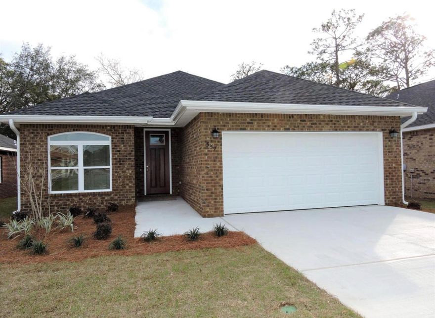 All brick home centrally located in Valparaiso. Open and spacious floor plan with 4 bedrooms and 2 baths, 2 car garage and privacy fence. Just a short commute to Eglin AFB East gate, shopping, top rated schools, parks and Boggy Bayou.