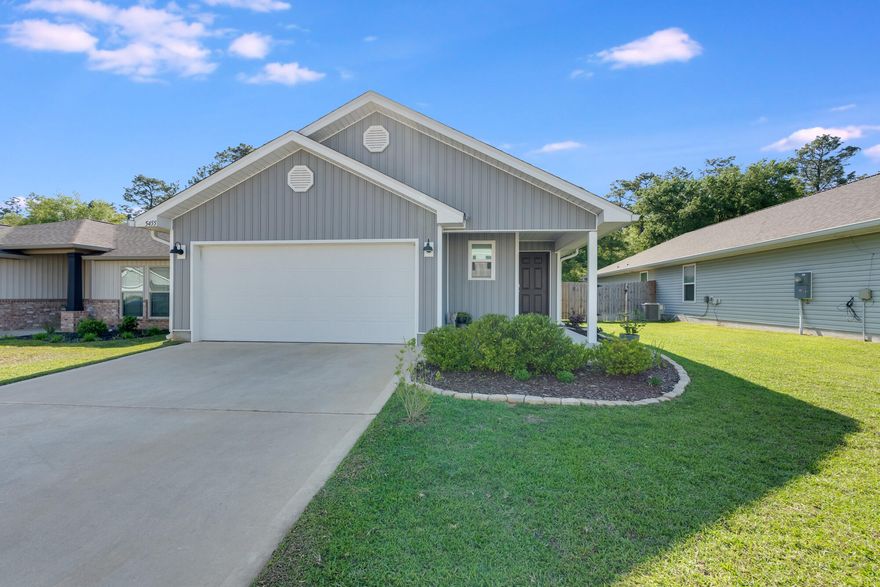 Welcome to your new home! This beautiful 3-bedroom, 2-bathroom property offers the perfect blend of comfort, style, and convenience. Centrally located near I-10,Highway 90, and just minutes from NAS Whiting Field, shopping, dining, and the University of West Florida, this home puts everything within easy reach. Head insideto discover a spacious open floor plan accented by gorgeous vinyl flooring throughout. The kitchen is a chef's dream, featuring sleek stainless steel appliances, ample counter space, and modern cabinetry that flows seamlessly into the living and dining areas--perfect for entertaining or relaxing with family. Both bathrooms are
tastefully updated with contemporary fixtures, while the bedrooms offer generous space and natural light. The primary suite provides a peaceful retreat with an ensuite bath and ample closet space. Don't miss your opportunity to live in one of the area's most convenient and desirable locations. Schedule your showing today
this one won't last long!
