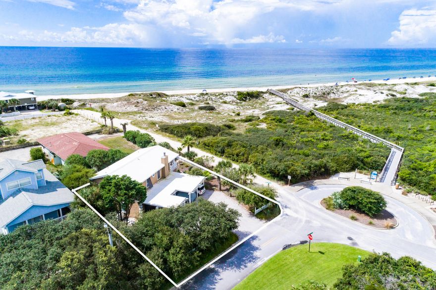 Property is currently under contract. Seller will accept back-up offers prior to closing.Look at these Absolutely Amazing Forever Gulf Front Views at a Non-Gulf Front Price!! Privately nestled and tucked away from busy parking traffic, you overlook the magnificent Gulf of Mexico and sublime Beach Park.Never worry about Customary Use laws affecting your beach enjoyment. No HOA dues.Most recent comparable lot sold for $1,900,000. with an almost identical allowable buildible footprint.. This lot is closer to beach walkover and ideally situated for parking with the larger front setback to the north. Short side setback to the WEST will allow this buildable footprint to extend 12.5' beyond the buildable footprint of the 2 lots located immediately to the south.Be a hero! Build a