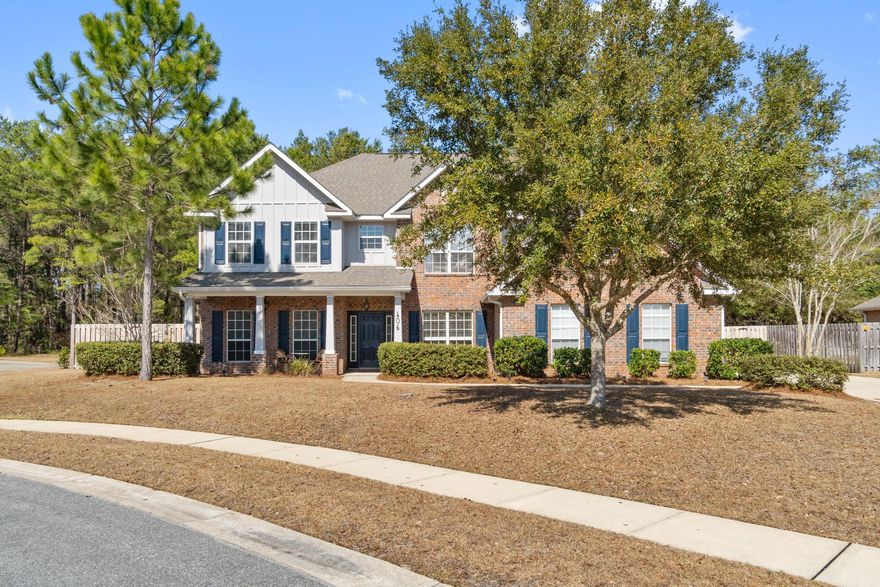 ACCEPTING BACK UP OFFERS.  **Open House 3/6 10-2pm**This beautifully maintained home has 4416 square feet of options. 6 bedrooms, 4 full bathrooms, and a jumbo bonus room upstairs that could be a second living room, playroom, craft room, or huge office....the possibilities are endless. New LVP flooring throughout the downstairs replaces the old original floors.  Custom shelving surround the fireplace which has been updated with a gorgeous pecky cypress mantel.  The premium lot backs on to woods and is enclosed with new privacy fence on the sides and metal fence on the rear providing a private and relaxing backyard with plenty of room for future additions like a pool!  2 car garage offers plenty of storage and the oversized 8 space driveway plenty of parking.